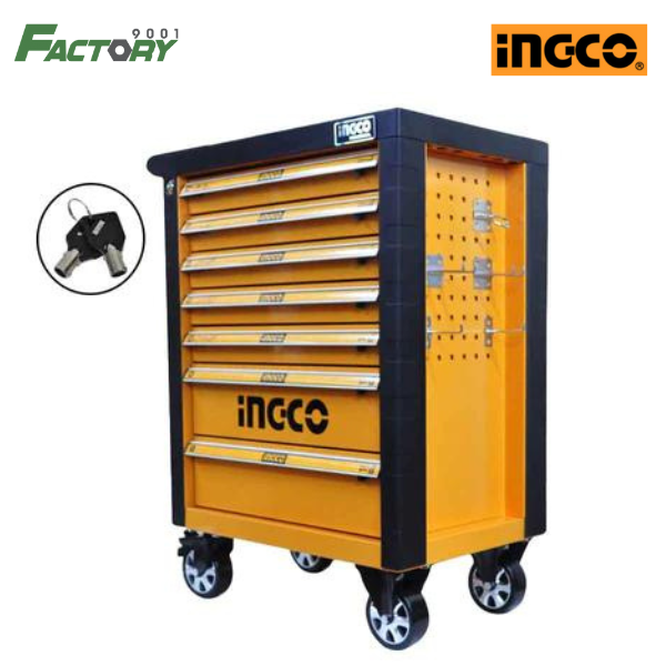 INGCO : ตู้เครื่องมือช่าง 7 ชั้น พร้อมอุปกรณ์ช่าง 162 ชิ้น