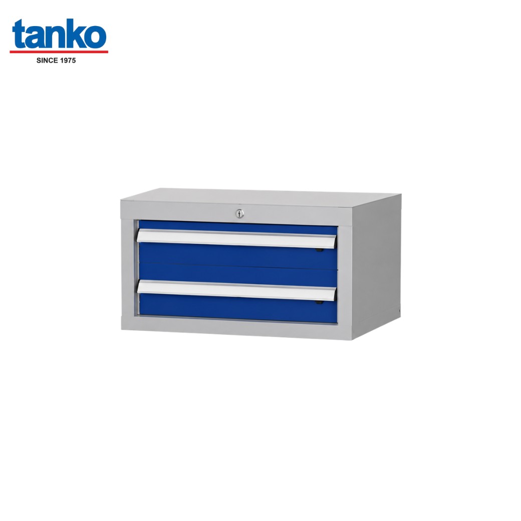 TANKO : ลิ้นชัก 2 ชั้น รับน้ำหนักได้ 100 กิโล วัสดุเหล็ก รางลิ้นชักสไลค์ รุ่น EA-4022_Grey