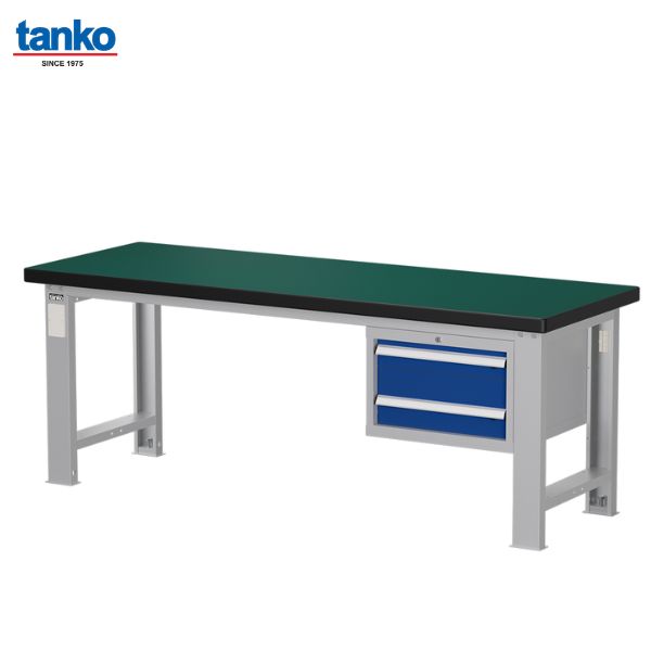 โต๊ะช่าง Heavy Duty หน้าท็อปยาง 2 ลิ้นชัก TANKO รุ่น WAS-74022N_Grey