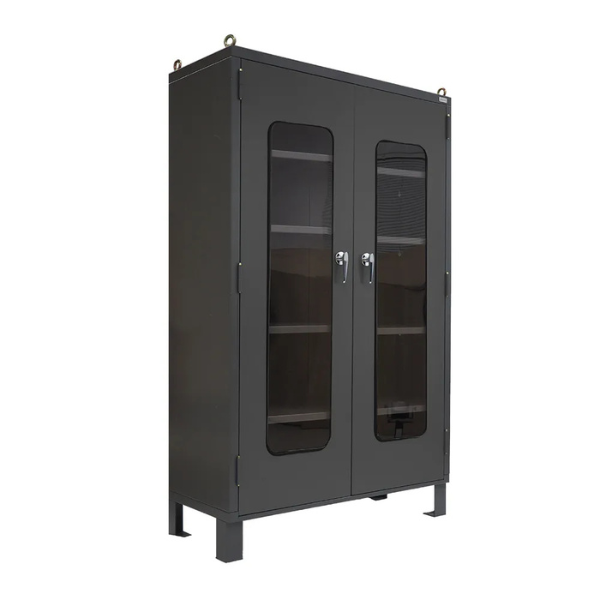 ตู้เหล็กจัดเก็บอุปกรณ์บานใส หน้ากว้าง 1.2 เมตร รับน้ำหนักได้ชั้นละ 500 กิโลกรัม