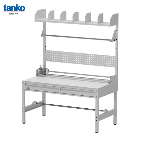 โต๊ะแพ็กสินค้าหน้าท็อปลามิเนต พร้อมชั้นวาง TANKO รุ่น WKT-5102F1