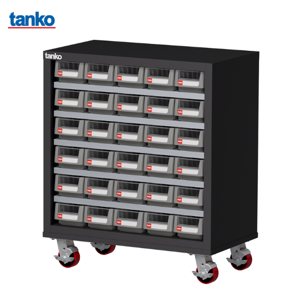 ตู้เก็บอะไหล่ติดล้อ 30 ช่อง TANKO