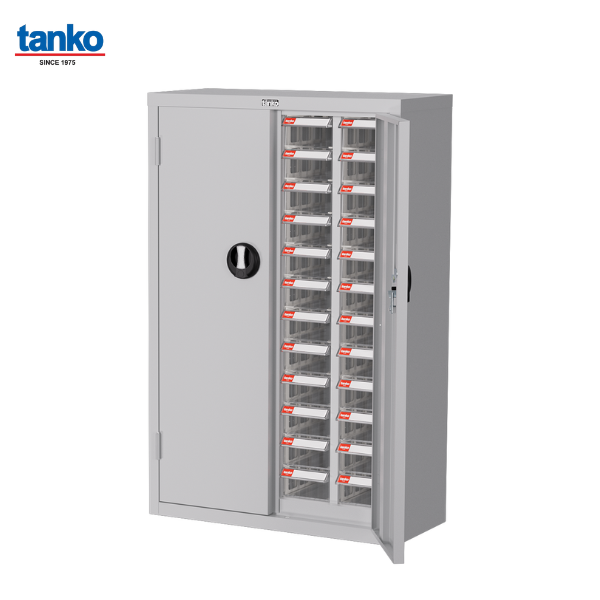 ตู้เก็บอะไหล่แบบมีประตูลอค กล่องอะไหล่ 48 กล่อง TANKO