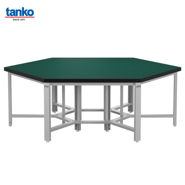 โต๊ะช่างหกเหลี่ยมหน้าท็อปยาง TANKO