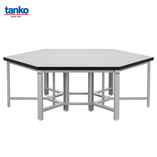 โต๊ะช่างหกเหลี่ยมหน้าท็อปลามิเนต TANKO