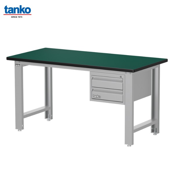 โต๊ะช่างพร้อมตู้ลิ้นชักแขวน หน้าท็อปยาง TANKO รุ่น WBS-53022N