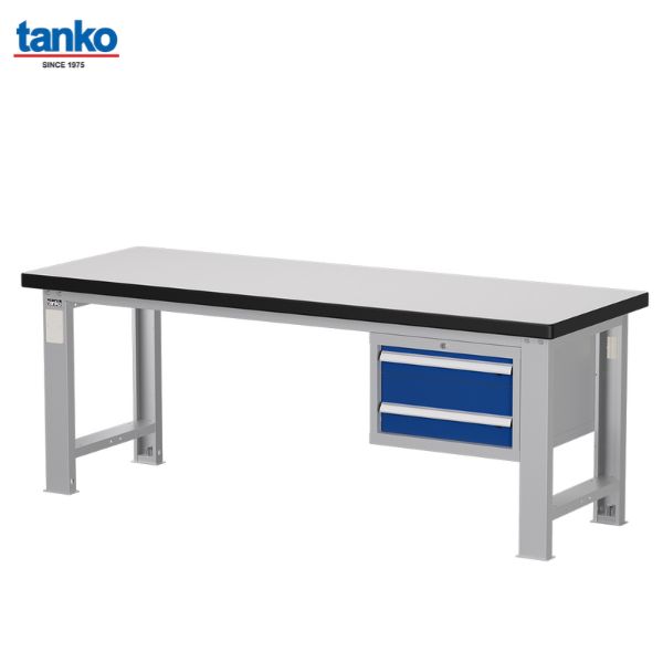 โต๊ะช่าง Heavy Duty หน้าท็อปลามิเนต 2 ลิ้นชัก TANKO รุ่น WAS-74022F_Grey