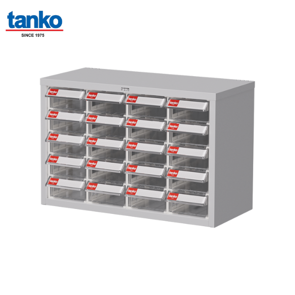 ตู้กล่องอะไหล่ 20 ช่อง วัสดุกระบะแบบเคลียร์ TANKO รุ่น TKI-2405