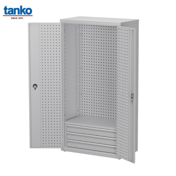ตู้เหล็กเก็บเครื่องมือพร้อมแผงแขวนและชุดลิ้นชัก TANKO รุ่น SAQ-362