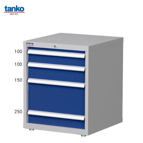 TANKO : ตู้ลิ้นชัก 4 ชั้น รับน้ำหนักได้ชั้นละ 100 กิโล รุ่น EA-7042_Grey