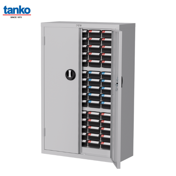 ตู้เก็บอะไหล่แบบมีประตู กล่องอะไหล่ 75 กล่อง (anti-static) TANKO