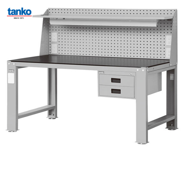 โต๊ะเหล็ก + 2 ลิ้นชัก + แผงแขวน TANKO Steel รุ่น WD-5802P6