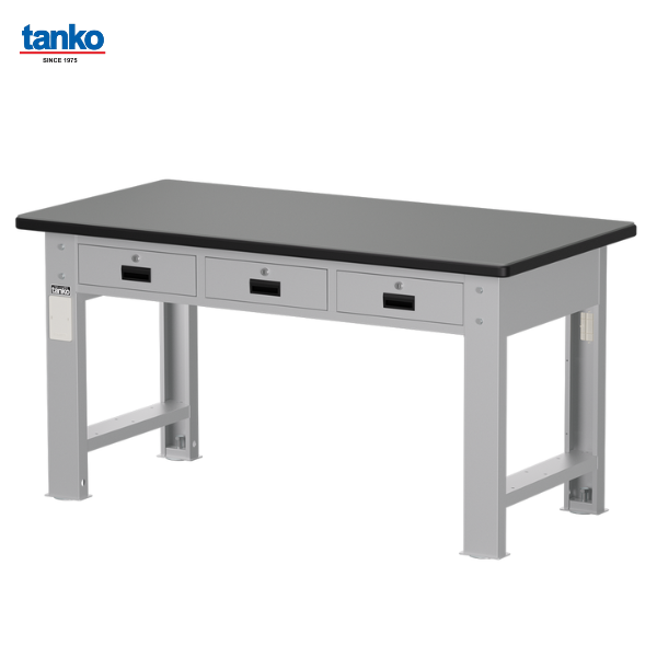 โต๊ะช่างงานหนัก หน้าท็อปแทงโก้พร้อมพร้อม3ลิ้นชัก TANKO