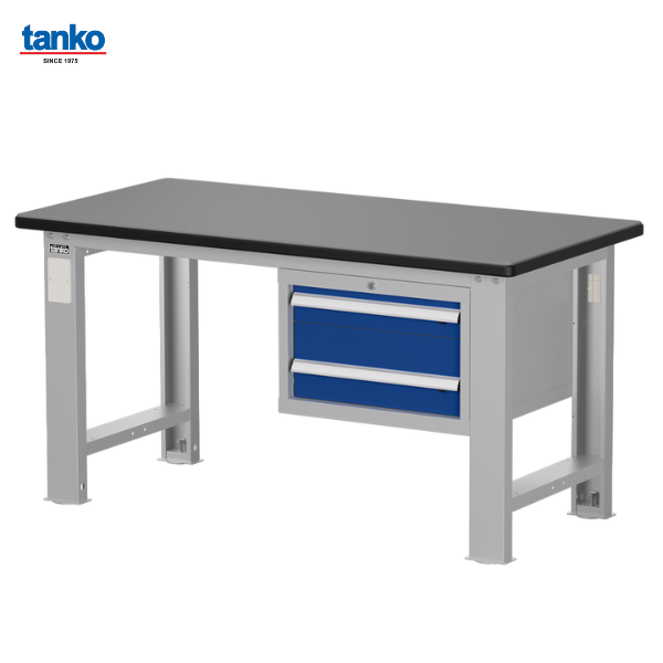 โต๊ะช่างงานหนัก หน้าท็อปแทงโก้พร้อมลิ้นชัก 2 ชั้น TANKO