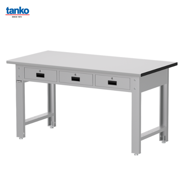 โต๊ะช่างมาตรฐาน หน้าท็อปลามิเนตพร้อมพร้อม3ลิ้นชัก TANKO