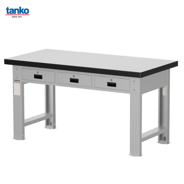 โต๊ะช่างงานหนัก หน้าท็อปลามิเนตพร้อมพร้อม3ลิ้นชัก TANKO