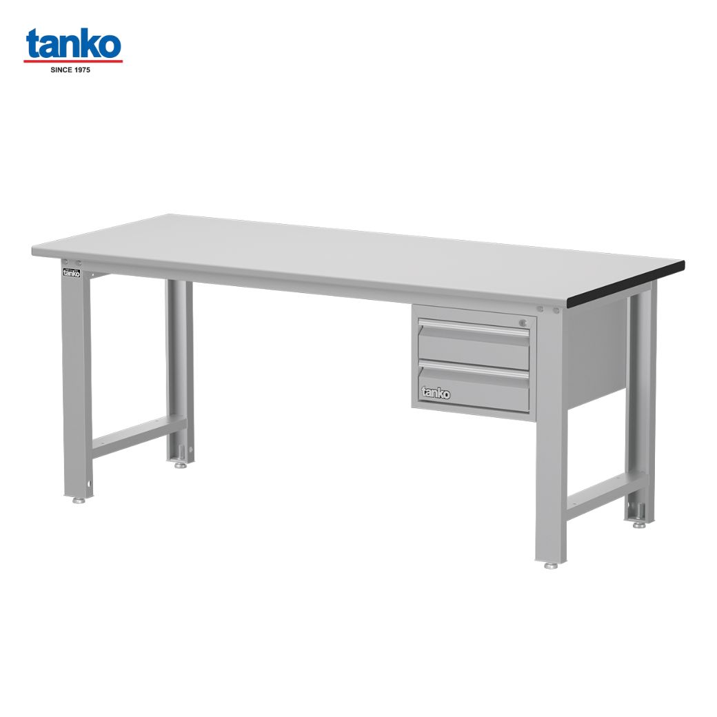 TANKO : โต๊ะทำงานช่างหน้าท็อปลามิเนต หน้ากว้าง 1.8 เมตร รับน้ำหนักได้ 600 กิโล พร้อม 2 ลิ้นชัก รุ่น WBS-63022F