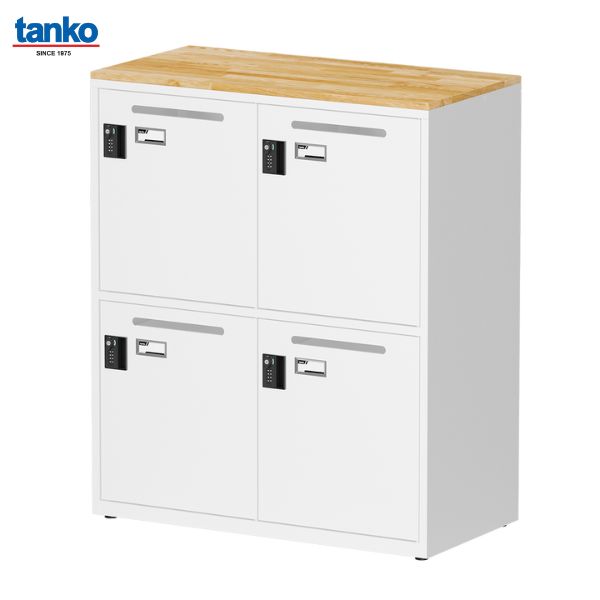 TANKO : ตู้ล็อกเกอร์เหล็ก 4 ชั้น รุ่น FAB-204W