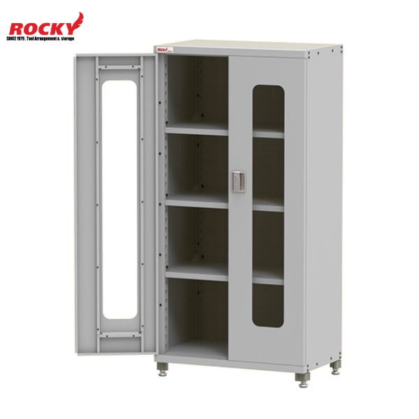 ตู้เหล็กเก็บเครื่องมือช่าง 3 ชั้น ประตูบานใส ROCKY