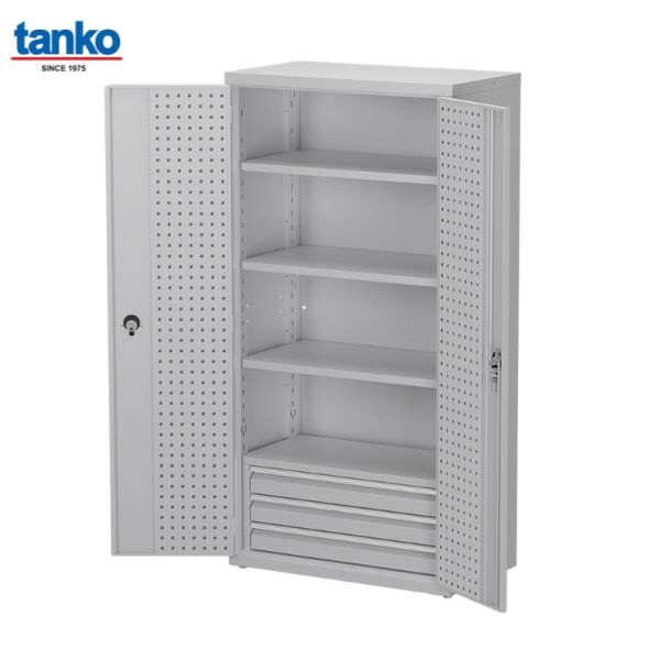ตู้เหล็กเก็บเครื่องมือช่าง 3 ชั้นวาง พร้อมชุดลิ้นชัก TANKO รุ่น SAA-362