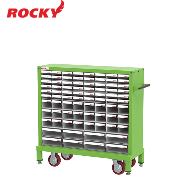 ROCKY : ตู้ใส่กล่องอะไหล่ติดล้อ กล่องอะไหล่ 32 กล่อง (80 ช่อง) รุ่น RCB-B1241