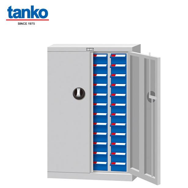ตู้เก็บอะไหล่แบบมีประตู TANKO รุ่น TKI-1412D-1 กล่องอะไหล่ 48 กล่อง