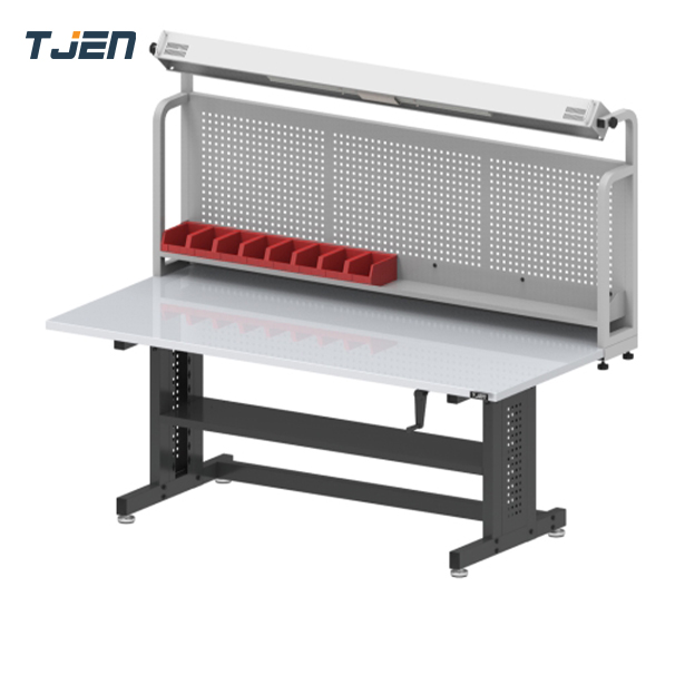 โต๊ะช่างปรับระดับ + แผงแขวน TJEN รุ่น TWT1890SUS-UDHPC หน้าท๊อปสแตนเลส
