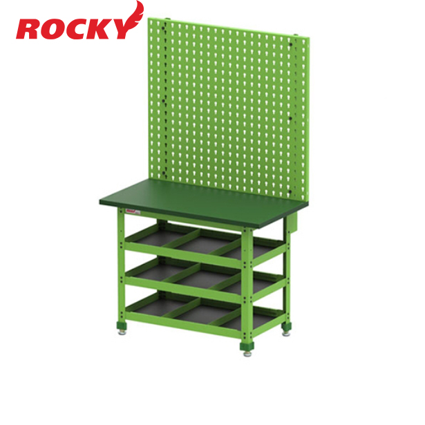 โต๊ะช่าง + แผงแขวนเครื่องมือ ROCKY Work Table รุ่น RRS-3 หน้าท๊อป Merawood