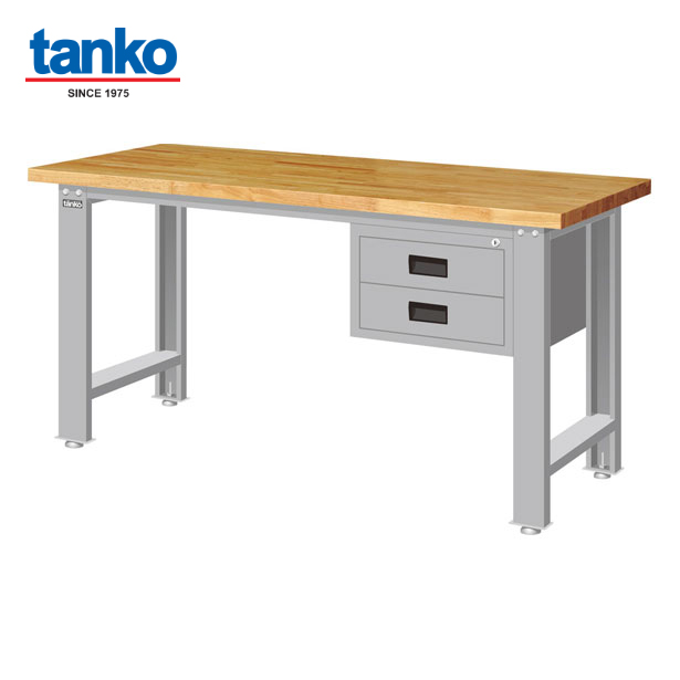 โต๊ะทำงานช่าง + 2 ลิ้นชัก TANKO Standard รุ่น WBS-53021W หน้าท๊อปไม้