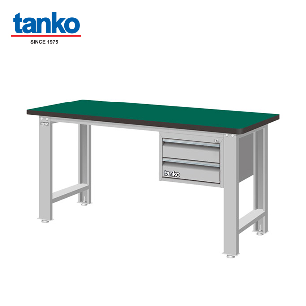 โต๊ะทำงานช่าง + 2 ลิ้นชัก TANKO Standard รุ่น WBS-53022N หน้าท๊อปยาง