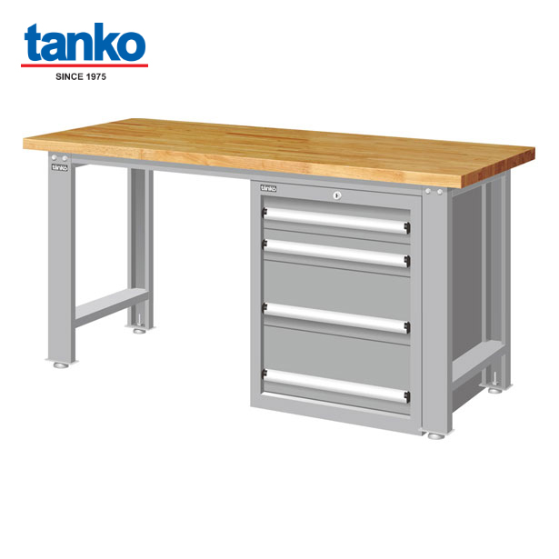 โต๊ะทำงานช่าง + ตู้เครื่องมือ TANKO Standard รุ่น WBS-57041W หน้าท๊อปไม้
