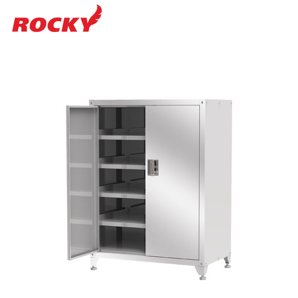 ตู้เหล็กเก็บเครื่องมือช่างแบบมีประตู ROCKY รุ่น RCSS-CC4RL (STAINLESS)