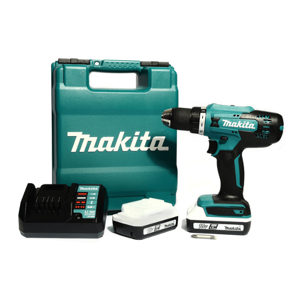 MAKITA : ชุดสว่านไขควงไร้สาย 18 โวลต์ (G-TYPE) MAKITA รุ่น DF488DWE ขนาด 13 มม. พร้อมแบตเตอรี่และแท่นชาร์จ ความสามารถในการเจาะเหล็ก 13 มม. ความสามารถในการเจาะไม้ 36 มม. ความเร็วรอบตัวเปล่า (ต่ำ/สูง) 0-400/0-1400 รอบ/นาที