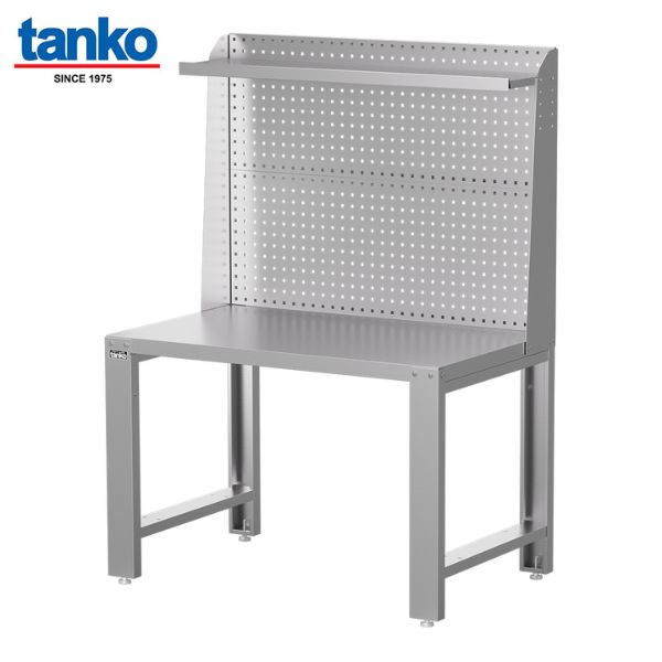 TANKO : โต๊ะสแตนเลส รับน้ำหนักได้ 600 กิโล พร้อมแผงแขวนเครื่องมือสูง รุ่น WD-58S7