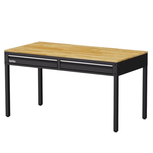 TANKO : โต๊ะทำงานเนกประสงค์ + 2 ลิ้นชัก รุ่น WET-5102W_BK [ขนาด 1.5 เมตร สีดำ]