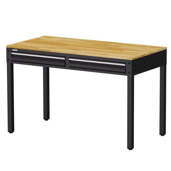 TANKO : โต๊ะทำงานเนกประสงค์ + 2 ลิ้นชัก รุ่น WET-4102W_BK [ขนาด 1.2 เมตร สีดำ]