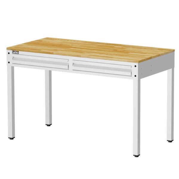 TANKO : โต๊ะทำงานเนกประสงค์ + 2 ลิ้นชัก รุ่น WET-4102W_WH [ขนาด 1.2 เมตร สีขาว]