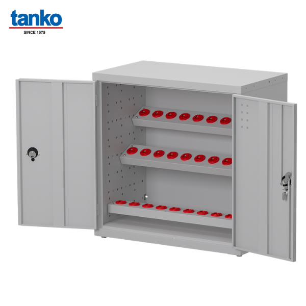 TANKO : ตู้เหล็กเก็บหัวจับทูล CNC รุ่น SAN-332_Grey