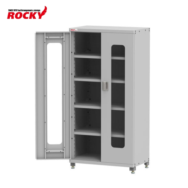 ROCKY : ตู้เหล็กเก็บเครื่องมือช่างแบบมีประตูบานใส รุ่น RCS-CC4R